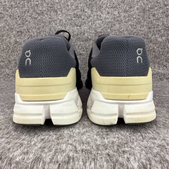 ✅On Cloudflyer Mens 11.5M Athletic Running Sneakers Black/Blue/Gray✅ No Insoles - Picture 7 of 12